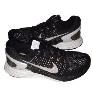 Nike Lunarglide 6 Lunarlon Black Running Shoes Men's 9.5 Super Clean MSRP 119.00